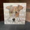 wire fox terrier greeting card cute dog fun birthday