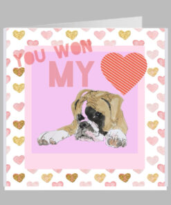 Boxer - You won my heart Greeting Card