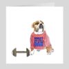 bulldog worlds greatest dad fathers day birthday cute fun illustration
