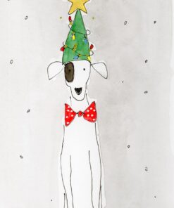 Hand Painted Dog (Whippet/Galgo/Iggy) Christmas Cards